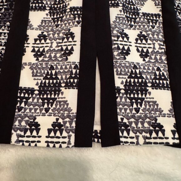 BCBG Maxazria NWT Black and Off White Sleeveless Holly Dress Size 10 - Picture 10 of 16